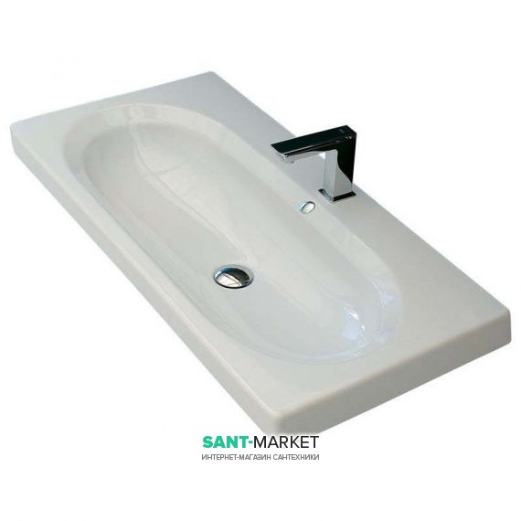 Раковина для ванної ArtCeram Blend 106,5х45 см білий глянсовий BLL006 01; 00