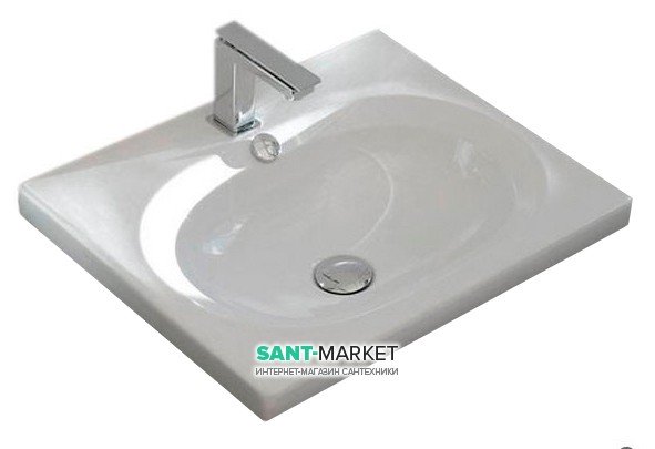 Раковина для ванної ArtCeram Blend 55х45 см білий глянсовий BLL004 01; 00