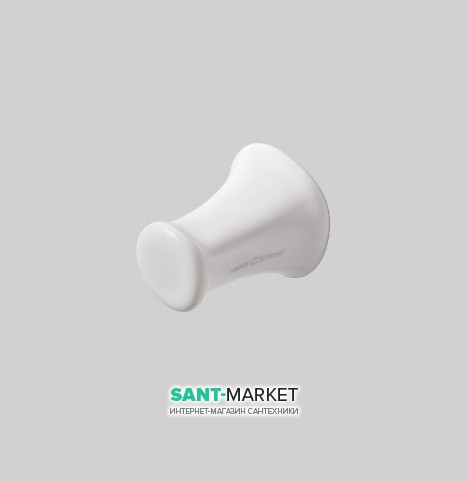 Гачок для ванної ArtCeram Civitas одинарний білий глянсовий CIC008 01; 00