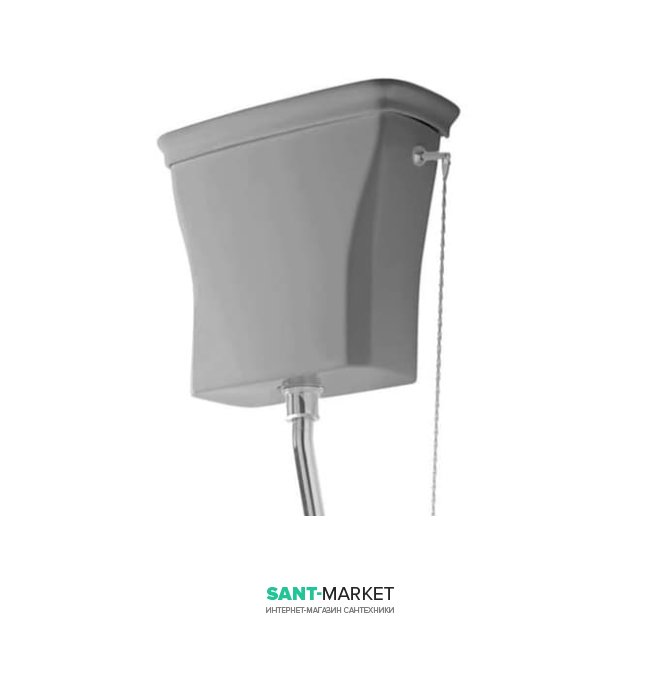 Зливний бачок для унітазу ArtCeram Civitas високий сірий CIC006 34; 00