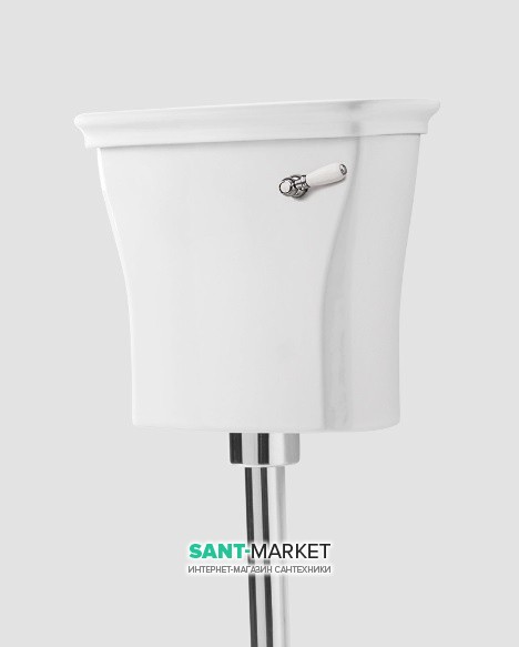 Сливной бачок для унитаза ArtCeram Civitas низкий белый глянцевый CIC007 01;00