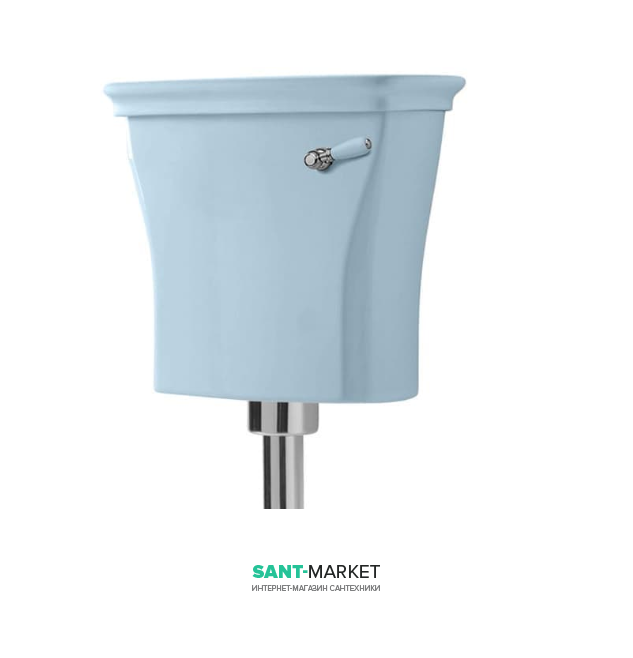 Зливний бачок для унітазу ArtCeram Civitas низький блакитний CIC007 32; 00
