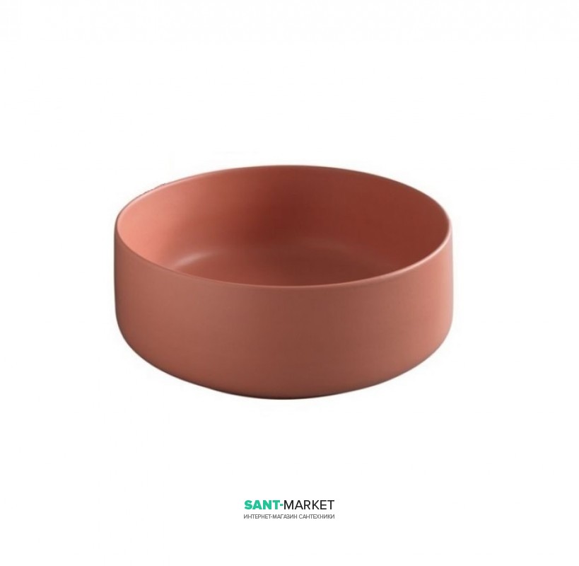 Раковина для ванной ArtCeram Cognac Ø 42 см санфарфор красный коралл COL001 14;00