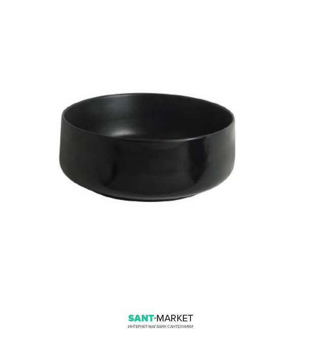 Раковина для ванної ArtCeram Cognac Ø 42 см чорний матовий COL001 17; 00