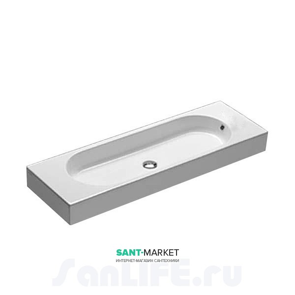 Раковина для ванной с одним отверстием  110х35 см Hatria AREA Y1M701