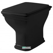 Унитаз напольный ArtCeram Civitas 36х54 см чёрный глянцевый CIV002 03;00