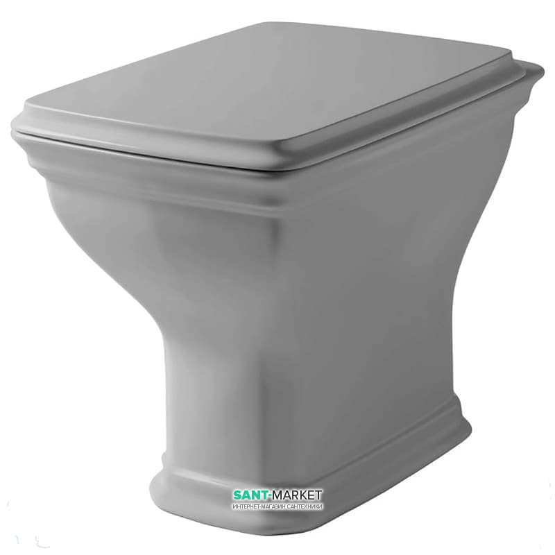 Унітаз підлоговий ArtCeram Civitas 36х54 см санфарфор сірий CIV002 34; 00