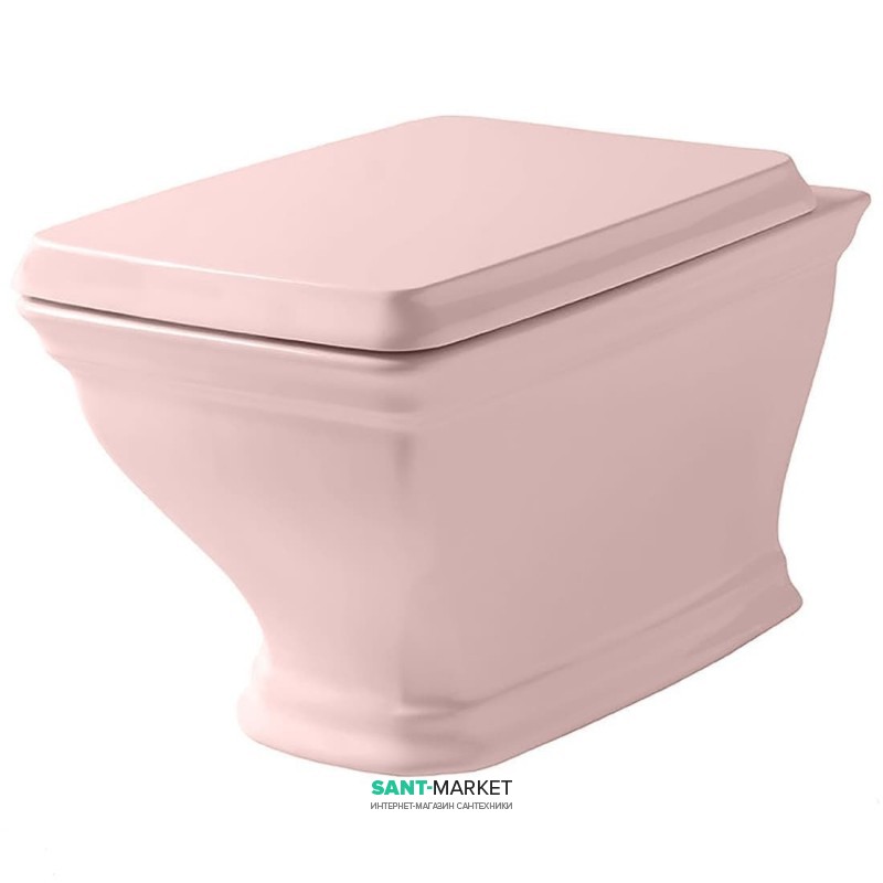 Унітаз підвісний ArtCeram Civitas 36х53,5 см санфарфор рожевий CIV001 33; 00