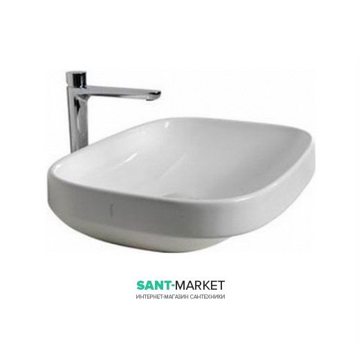 Раковина для ванной без отверстий без перелива Hatria ABITO 58х45 см белая YXXA01