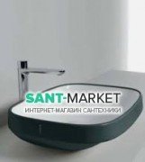 Раковина для ванної без отвору без переливу Hatria ABITO ANTHRACITE 58х45 см зелена A0YXXA08