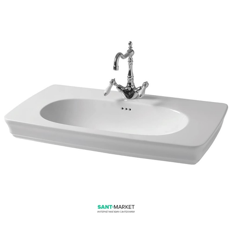 Раковина для ванной ArtCeram Civitas 90х50 см белый глянцевый CIL002 01;00