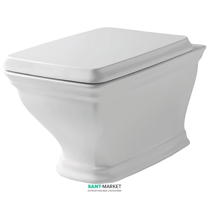 Унітаз підвісний ArtCeram Civitas 36х53,5 см білий глянсовий CIV001 01; 00
