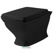 Унитаз подвесной ArtCeram Civitas 36х53,5 см чёрный глянцевый CIV001 03;00