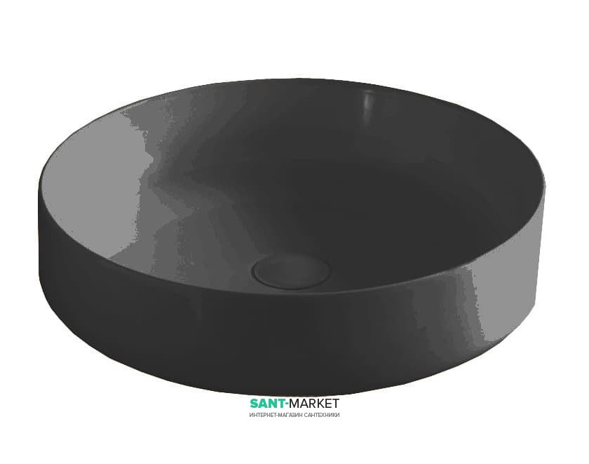 Раковина для ванної ArtCeram Cognac Ø 48 см чорний (nero germania) COL002 21; 00