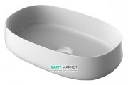 Раковина для ванной ArtCeram Cognac 55х35 см белый глянцевый COL003 01;00
