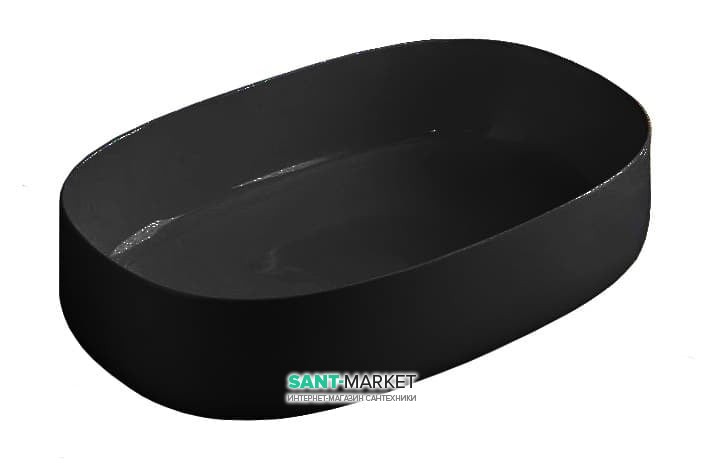 Раковина для ванной ArtCeram Cognac 55х35 см чёрный глянцевый COL003 03;00