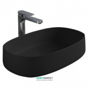 Раковина для ванної ArtCeram Cognac 55х35 см чорний матовий COL003 17; 00