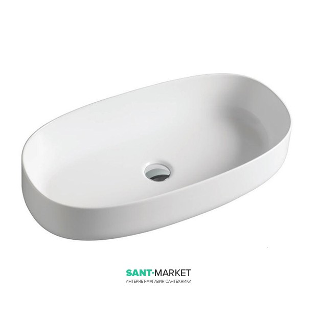 Раковина для ванной ArtCeram Cognac 68х35 см белый матовый COL005 05;00
