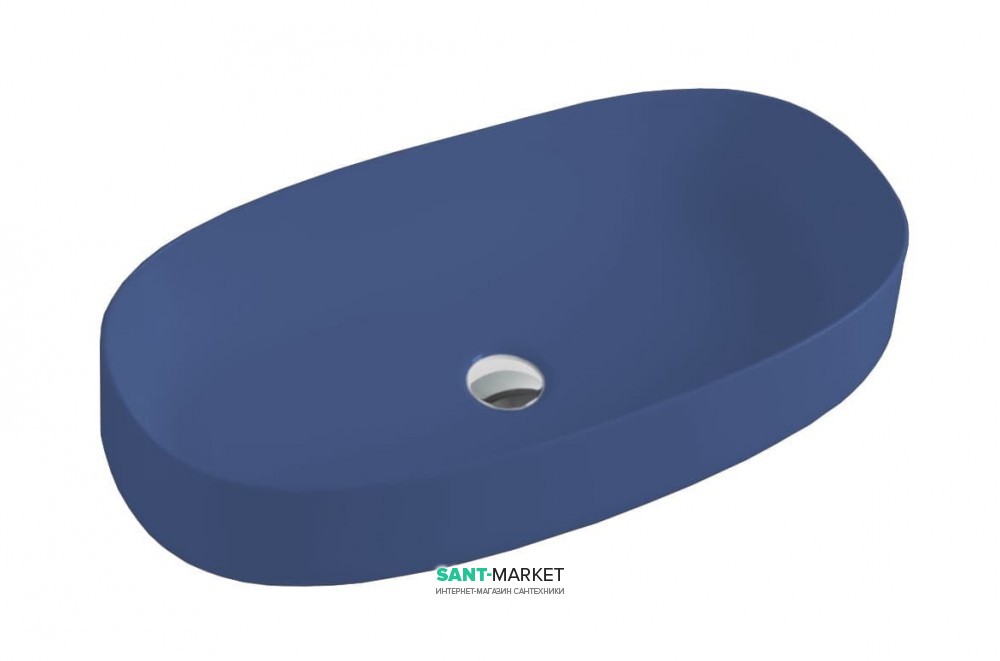 Раковина для ванной ArtCeram Cognac 68х35 см санфарфор синий COL005 16;00