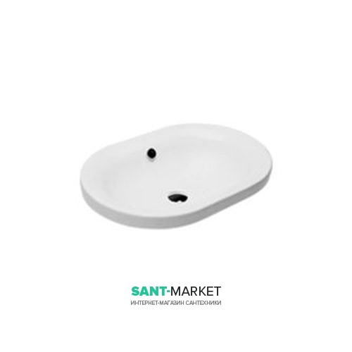 Раковина для ванной без отверстия под смеситель Hatria DAYTIME   61х43 см Y0YU01
