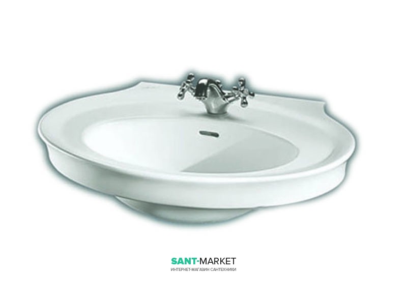 Раковина для ванной с одним отверстием подвесная Hatria DOLCEVITA 75х57 см Y0EW01