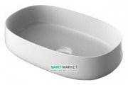 Раковина для ванной ArtCeram Cognac 55х35 см белый глянцевый COL003 01;00