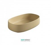 Раковина для ванної ArtCeram Cognac 55х35 см санфарфор жовтий COL003 12; 00