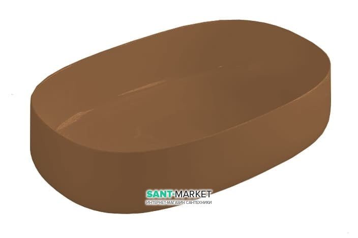 Раковина для ванної ArtCeram Cognac 55х35 см санфорфор коричневий COL003 19; 00