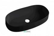 Раковина для ванної ArtCeram Cognac 68х35 см чорний глянсовий COL005 03; 00