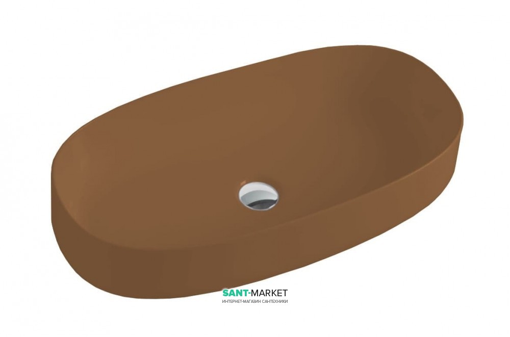 Раковина для ванної ArtCeram Cognac 68х35 см коричневий COL005 19; 00