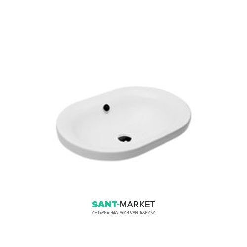 Раковина для ванної без отвору під змішувач Hatria DAYTIME 61х43 см Y0YU01