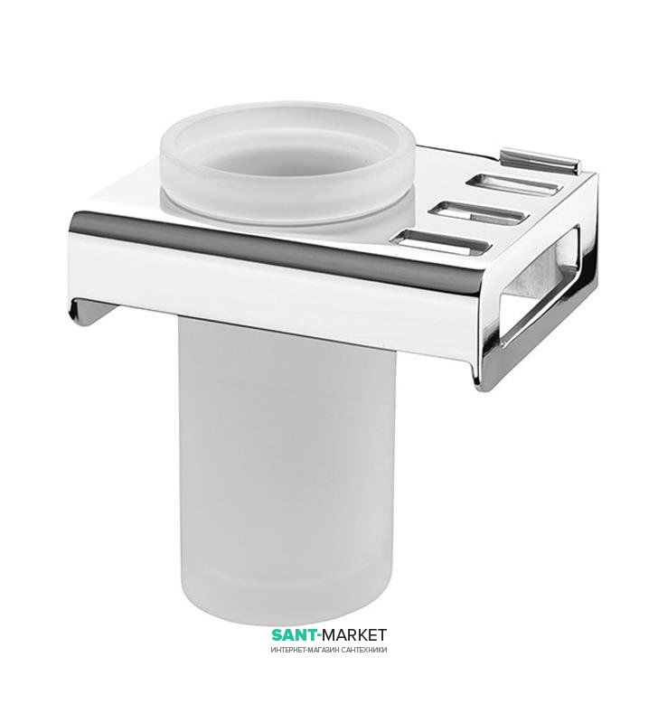 Cтакан для зубних щіток Sonia Nakar настінний білий / хром 119042