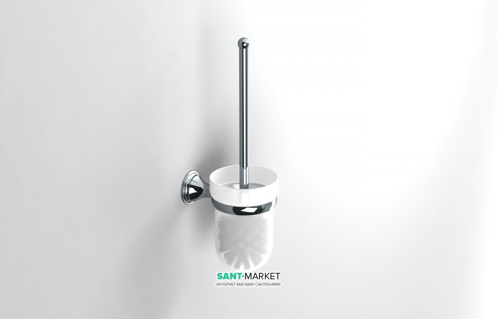 Йоржик для унітазу Sonia Genoa настінний білий / хром 107643