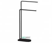 Підлоговий тримач для рушників Sonia Nomad з підставкою чорний 176250