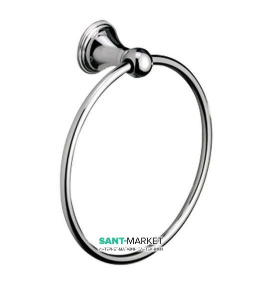Настенный держатель-кольцо для полотенец Sonia Genoa латунь хром 107445