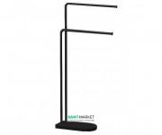 Напольный держатель для полотенец Sonia Nomad с подставкой чёрный 176250