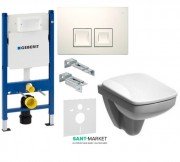 Унітаз Kolo Nova Pro з сидінням інсталяцією Geberit Duofix і змивний клавішею Delta 50 M39018000 + 458.168.11.1