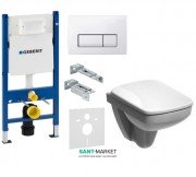 Унітаз Kolo Nova Pro з сидінням інсталяцією Geberit Duofix і змивний клавішею Delta 51 M39018000 + 458.178.11.1