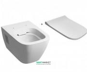 Унитаз подвесной Kolo Modo Rimfree с сидением с крышкой soft-close белый L33120000 + L30112000