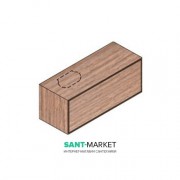 Тумба підвісна Hatria Sliding wood system 100 з отвором зліва дерево горіх YXTK92