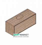 Тумба подвесная Hatria Sliding wood system 100 с отверстием в центре дерево орех YXTA92