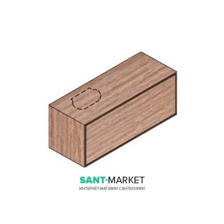 Тумба підвісна Hatria Sliding wood system 100 з отвором зліва дерево горіх YXTK92