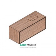 Тумба подвесная для раковины Hatria Sliding wood system 100 с отверстием справа (cut 2) орех YXUM92