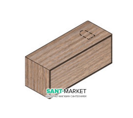 Тумба підвісна для раковини Hatria Sliding wood system 100 з отвором праворуч (cut 3) горіх YXWF92