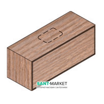 Тумба подвесная Hatria Sliding wood system 100 с отверстием в центре (cut 2) дерево орех YXU492