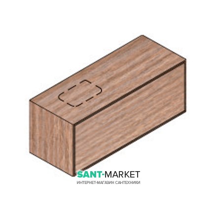 Тумба подвесная Hatria Sliding wood system 100 с отверстием слева (cut 2) дерево орех YXUD92