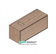 Тумба подвесная Hatria Sliding wood system 100 с отверстием слева (cut 3) дерево орех YXW792