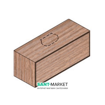 Тумба подвесная Hatria Sliding wood system 120 с отверстием в центре дерево орех YXT992