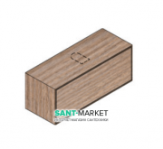 Тумба подвесная Hatria Sliding wood system 80 с отверстием в центре (cut 3) дерево орех YXUZ92