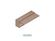 Пенал подвесной Hatria SLIDING wood system 1000x260x400 орех YXQX92